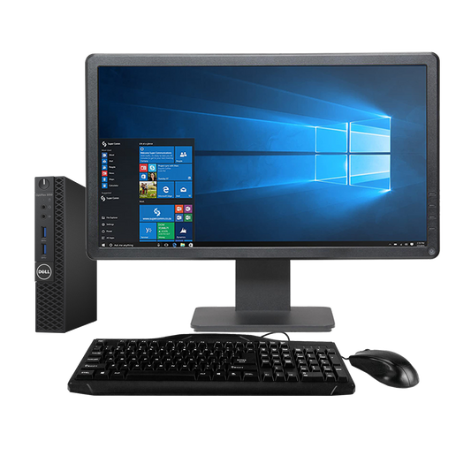 Dell OptiPlex 3050 Intel i5, 7th Gen USFF Desktop PC with 19" Monitor
