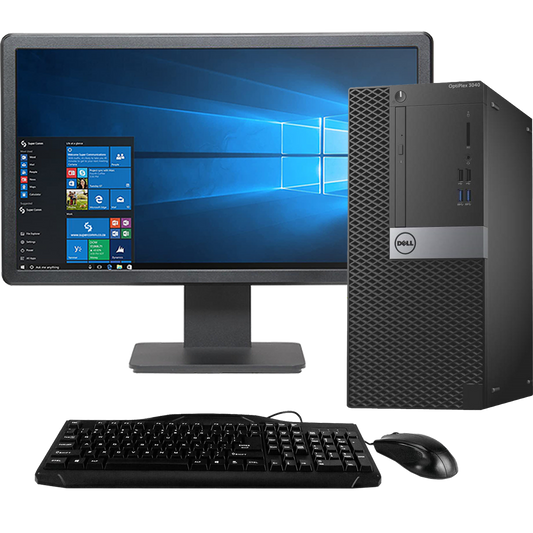 Dell OptiPlex 3040 Intel i5, 6th Gen Tower PC with 20" Monitor
