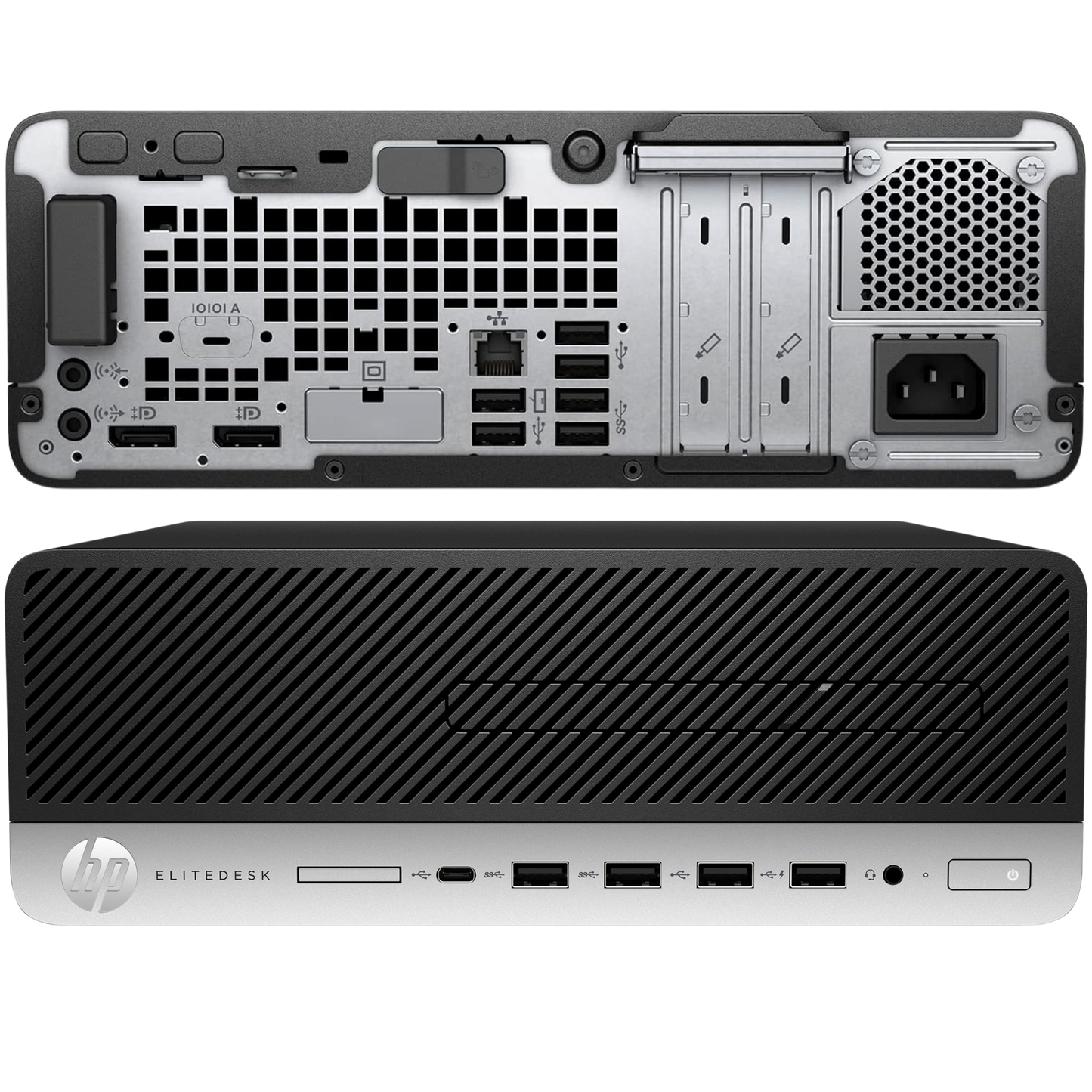 HP EliteDesk 705 G4 AMD Ryzen 5 PRO SFF Desktop PC with 19" Monitor
