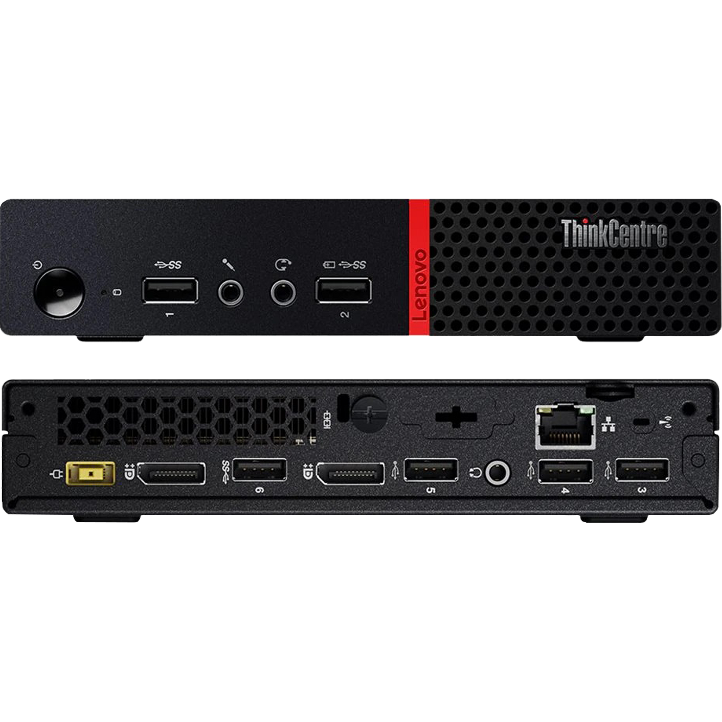 Lenovo ThinkCentre M715q AMD Ryzen 5 Tiny PC with 20" Monitor Desktop Computers