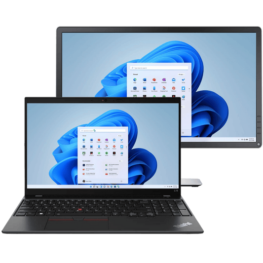 Lenovo ThinkPad L15 Gen 2 Ryzen 5 Pro Laptop with 16GB Ram + 19" Monitor