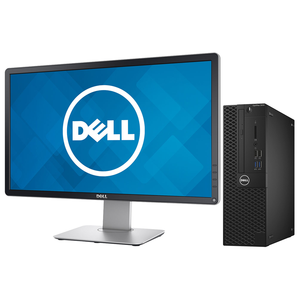 Dell OptiPlex GX3050 Intel i5, 7th Gen SFF Desktop with 20" Monitor Desktop Computers