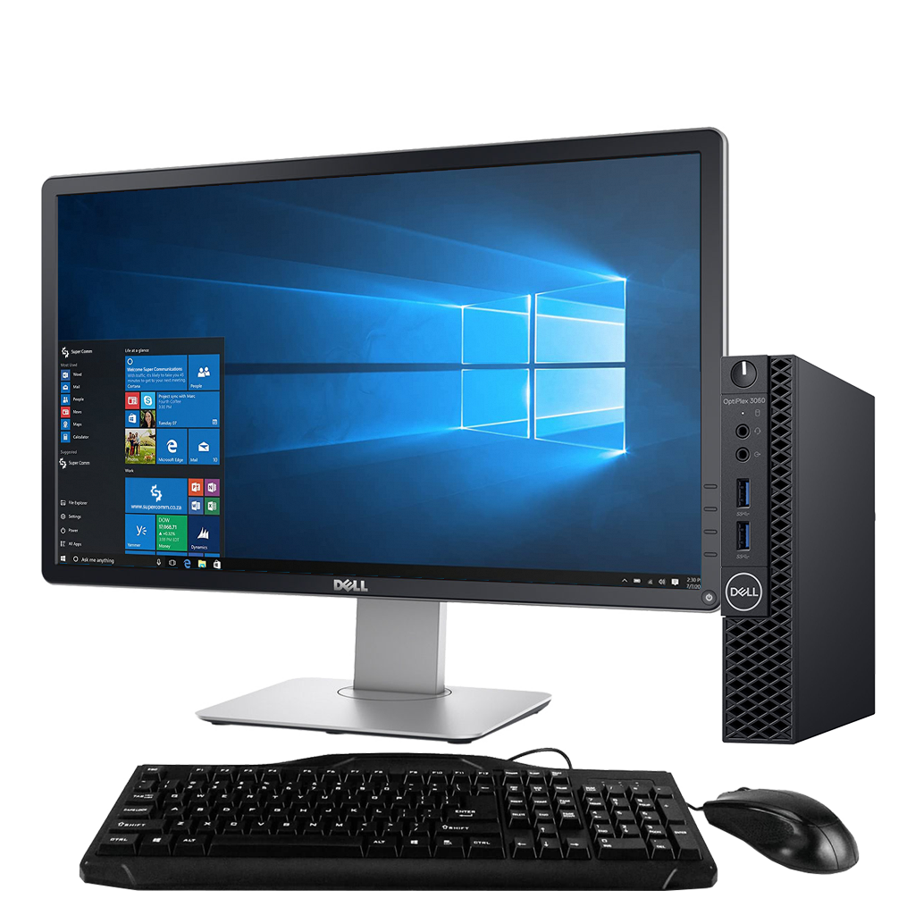 Dell OptiPlex 3060 Intel i5, 8th Gen Micro Desktop with 20" Monitor