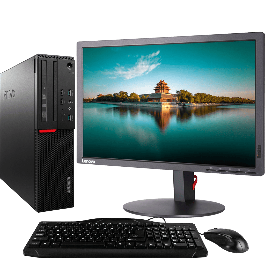 Lenovo Desktop Computers Lenovo ThinkCentre M700 Intel i5, 6th Gen Desktop PC with 20" Monitor