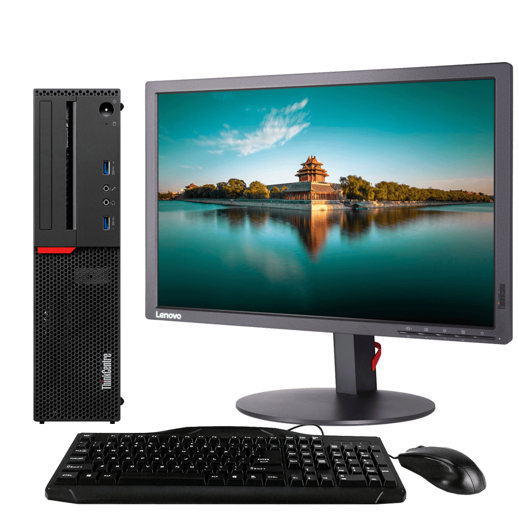 Lenovo Desktop Computers Lenovo ThinkCentre M700 Intel i5, 6th Gen Desktop PC with 20" Monitor