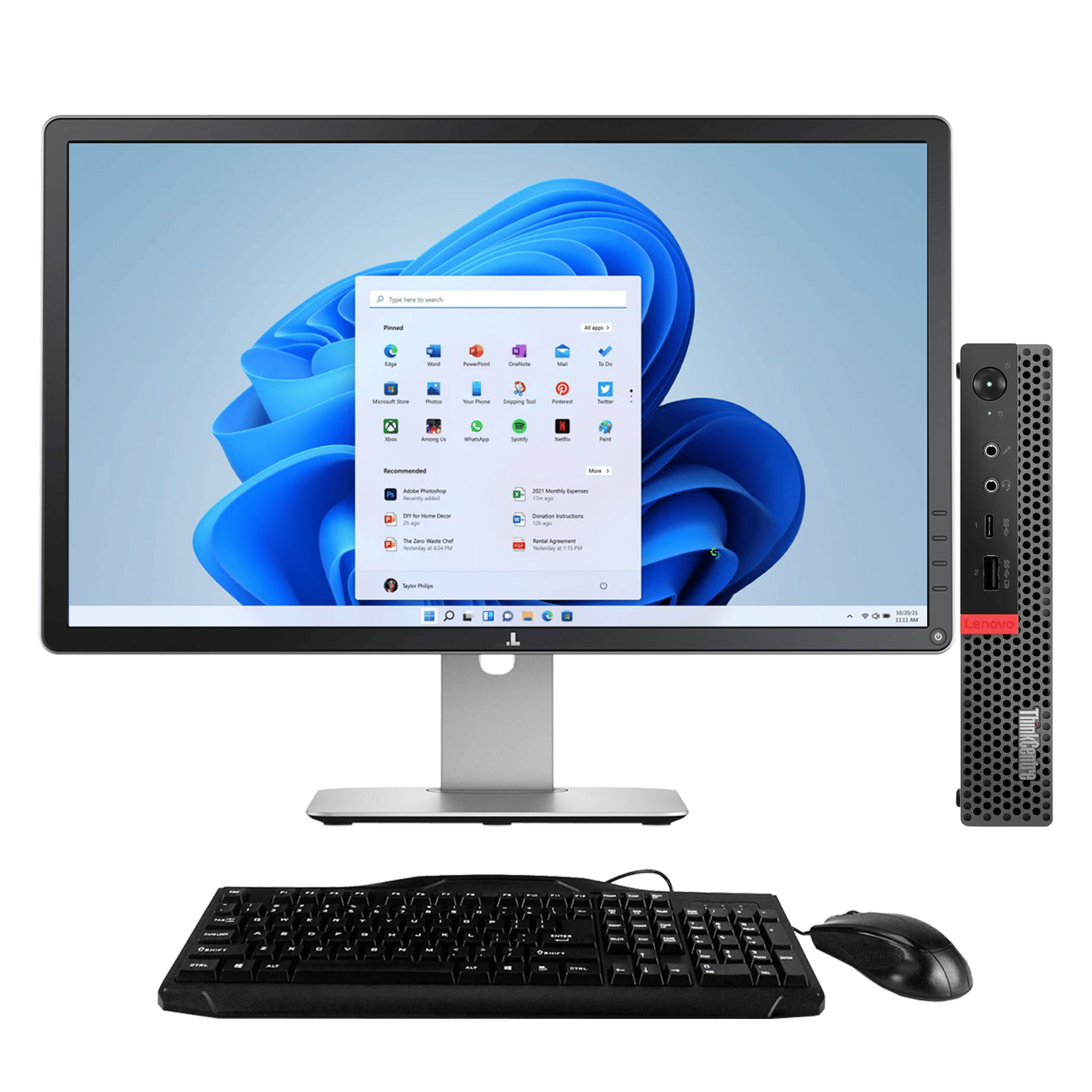 ミニPC ThinkCentre M900 Tiny Core i5 16GB 1TB Lenovo ThinkCentre M900 Tiny Mini PC, Intel Core i7-6700T 2.8Ghz