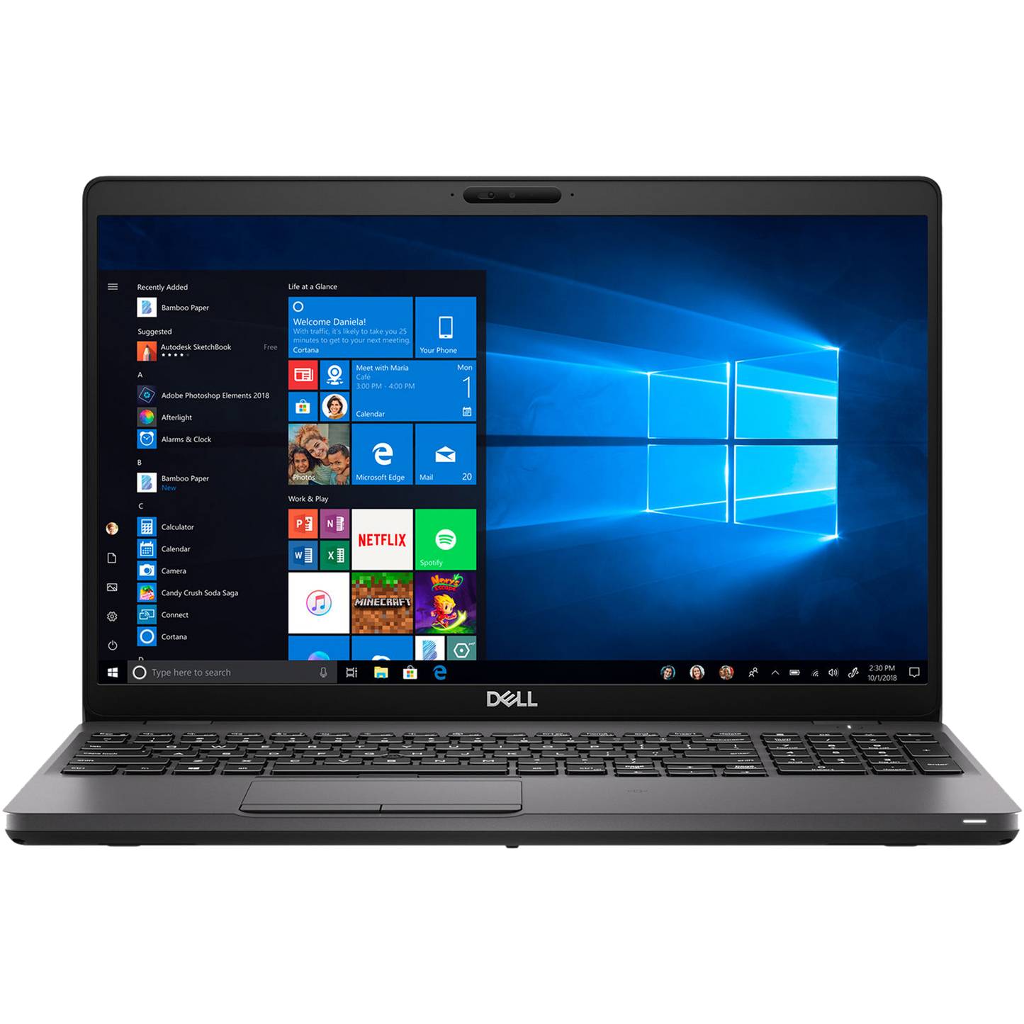 Dell Latitude 5500 Intel i7, 8th Gen Laptop with NumPad + Win 11 Pro