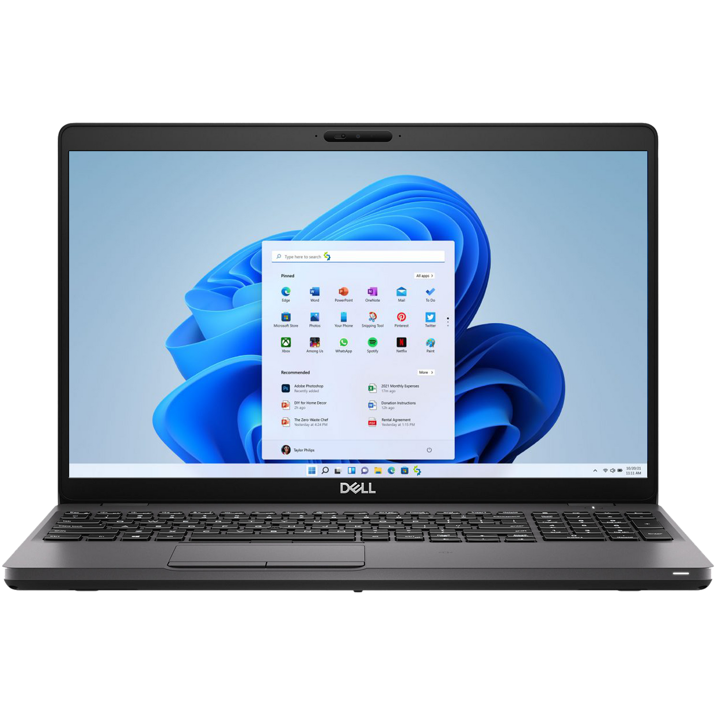 Dell Latitude 5500 Intel i7, 8th Gen Laptop with NumPad + Win 11 Pro