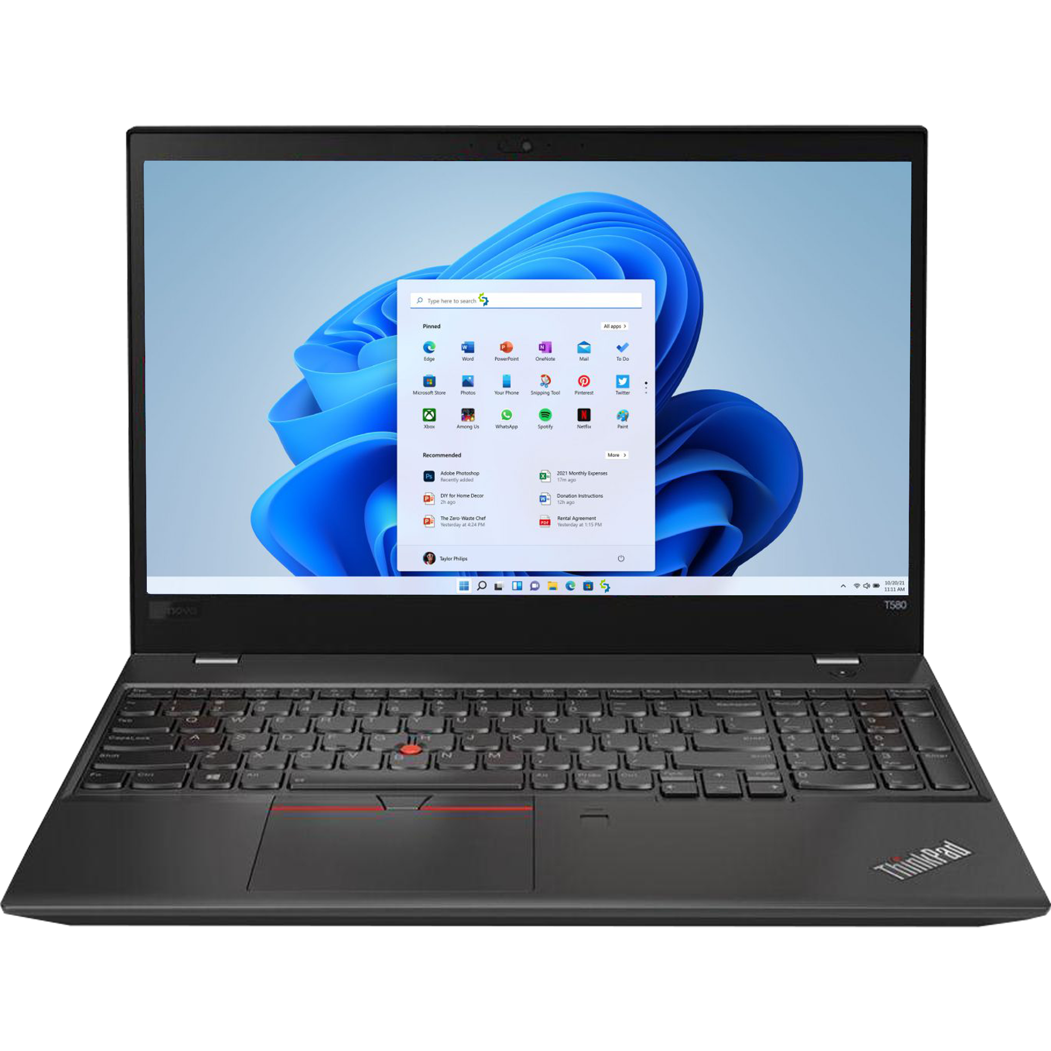 Lenovo ThinkPad T580 - Intel i5 Laptop, Win 11 Pro - 1 Year