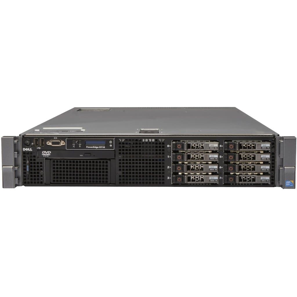 Dell PowerEdge R710 2 x 6 Core Intel Xeon CPU Server - 2.5" Backplane