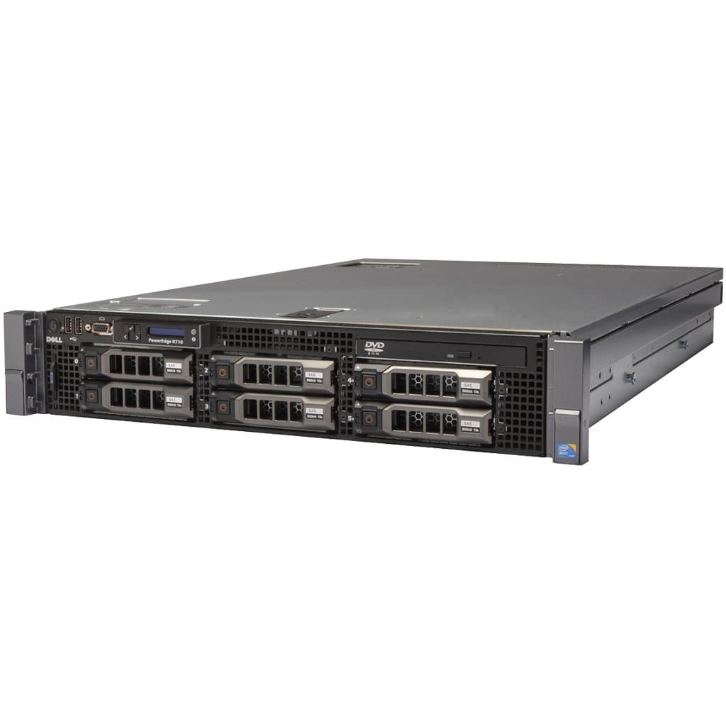 Dell PowerEdge R710 2 x 6 Core Intel Xeon CPU Server - 2.5" Backplane