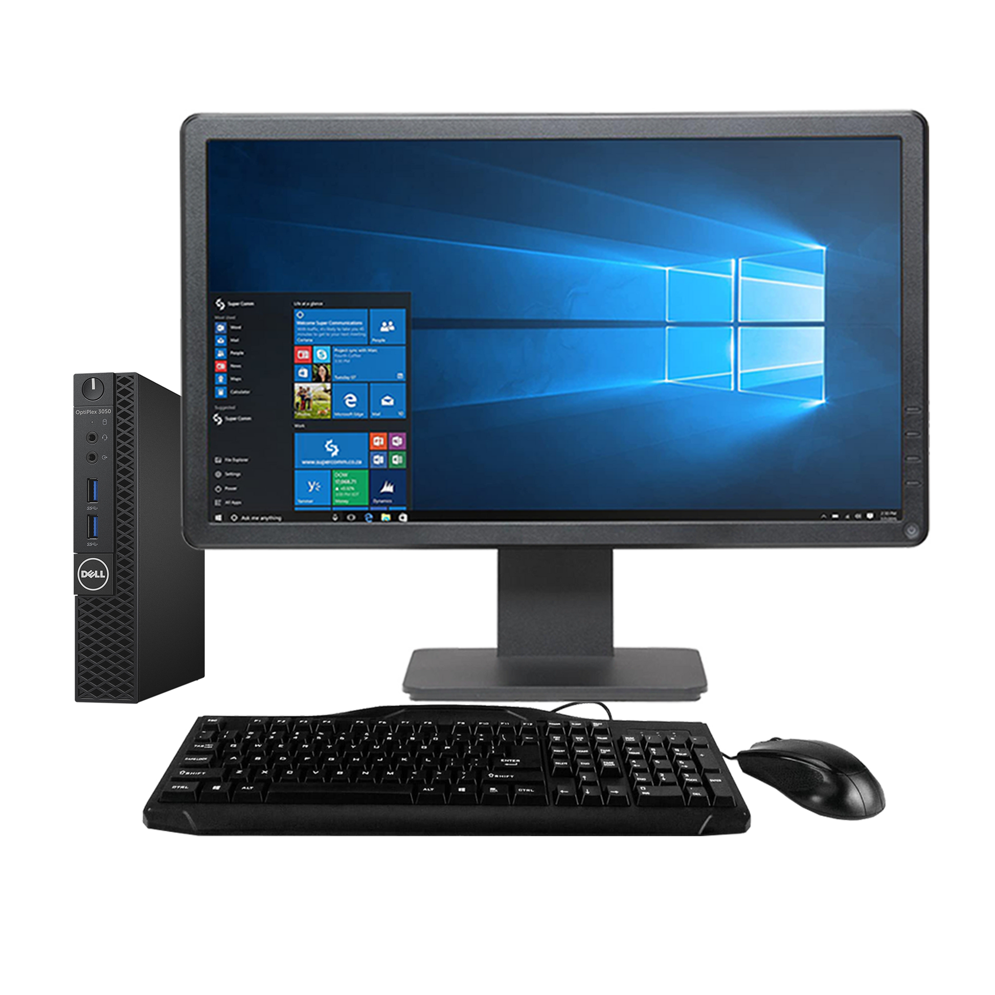 Dell OptiPlex 3050 Intel i5, 7th Gen USFF Desktop PC with 19" Monitor