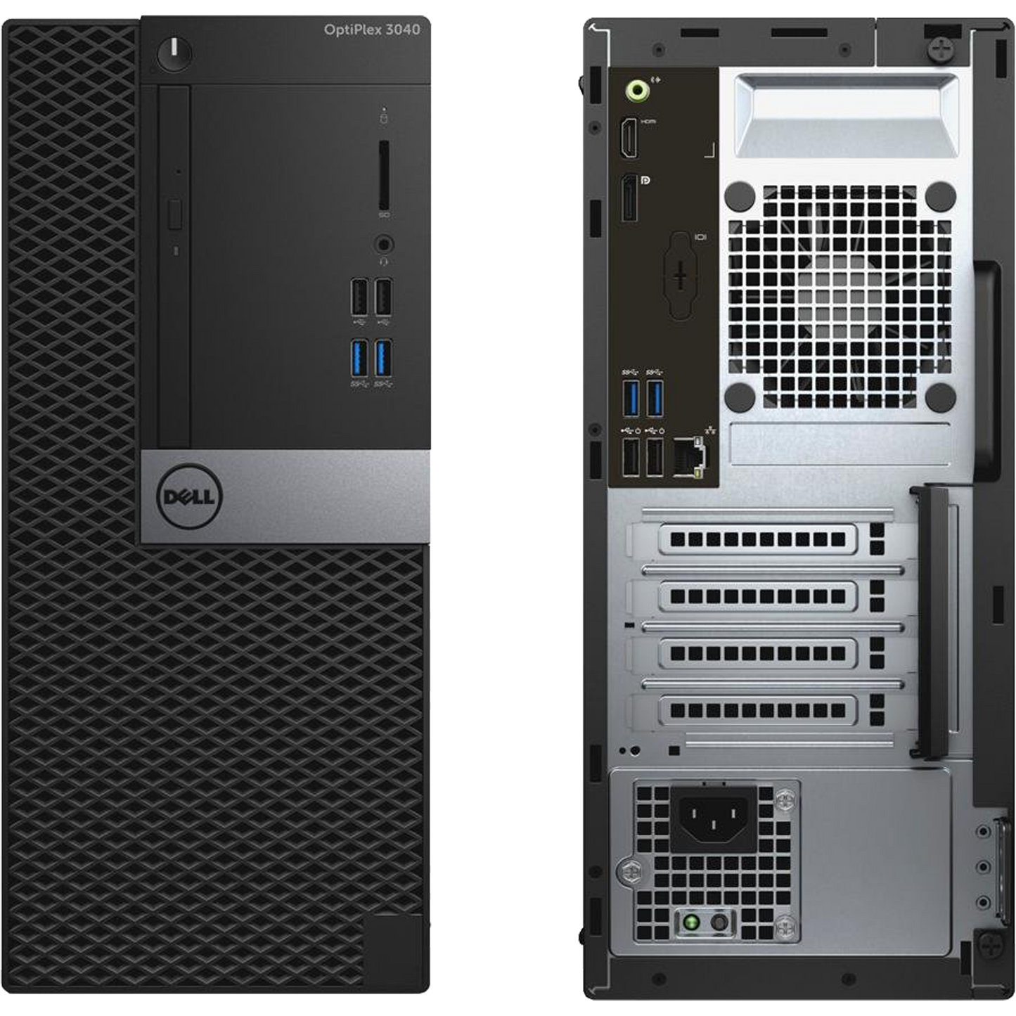 Dell OptiPlex 3040 Intel i5, 6th Gen Tower PC with 20" Monitor Desktop Computers