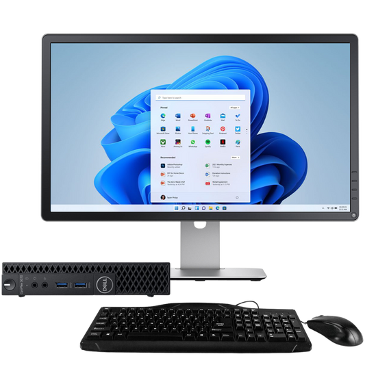 Dell OptiPlex 3070 Intel i5, 9th Gen USFF PC with 512GB SSD + 23" Monitor