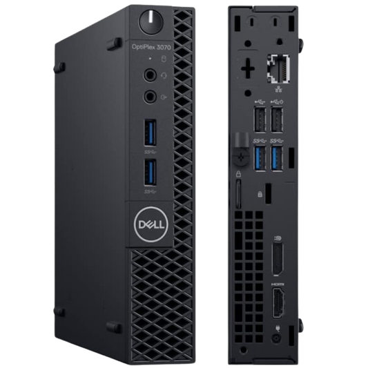 Dell OptiPlex 3070 Intel i5, 9th Gen USFF PC with 16GB Ram + 512GB SSD