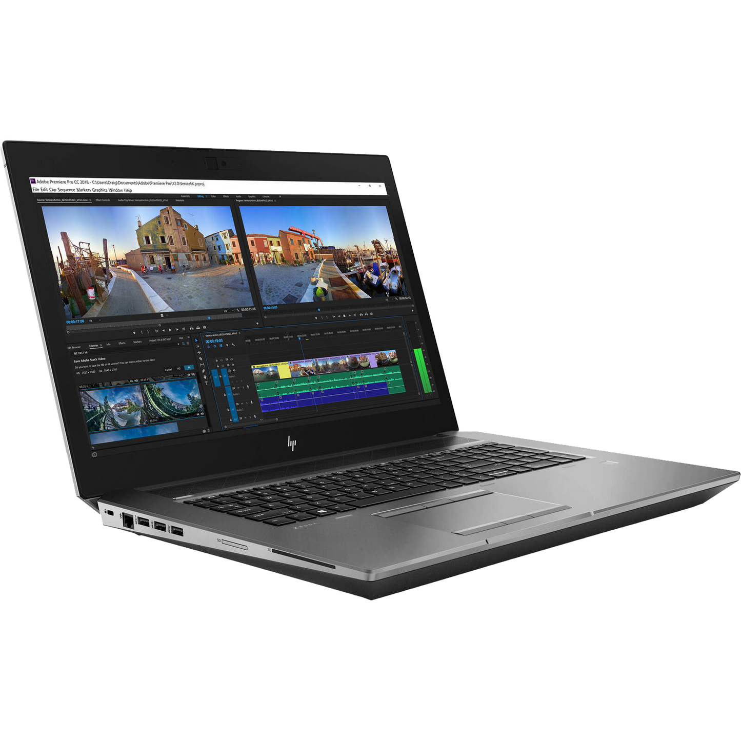 HP ZBook 17 G5 Intel i5, 8th Gen Mobile Workstation with NVIDIA GPU + Win 11 Pro