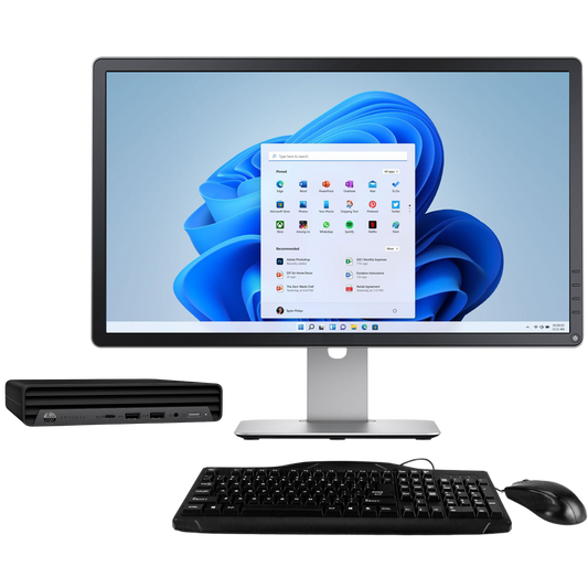 HP 400 G6 ProDesk Intel i5, 10th Gen USFF PC with 16GB Ram + 23" Monitor