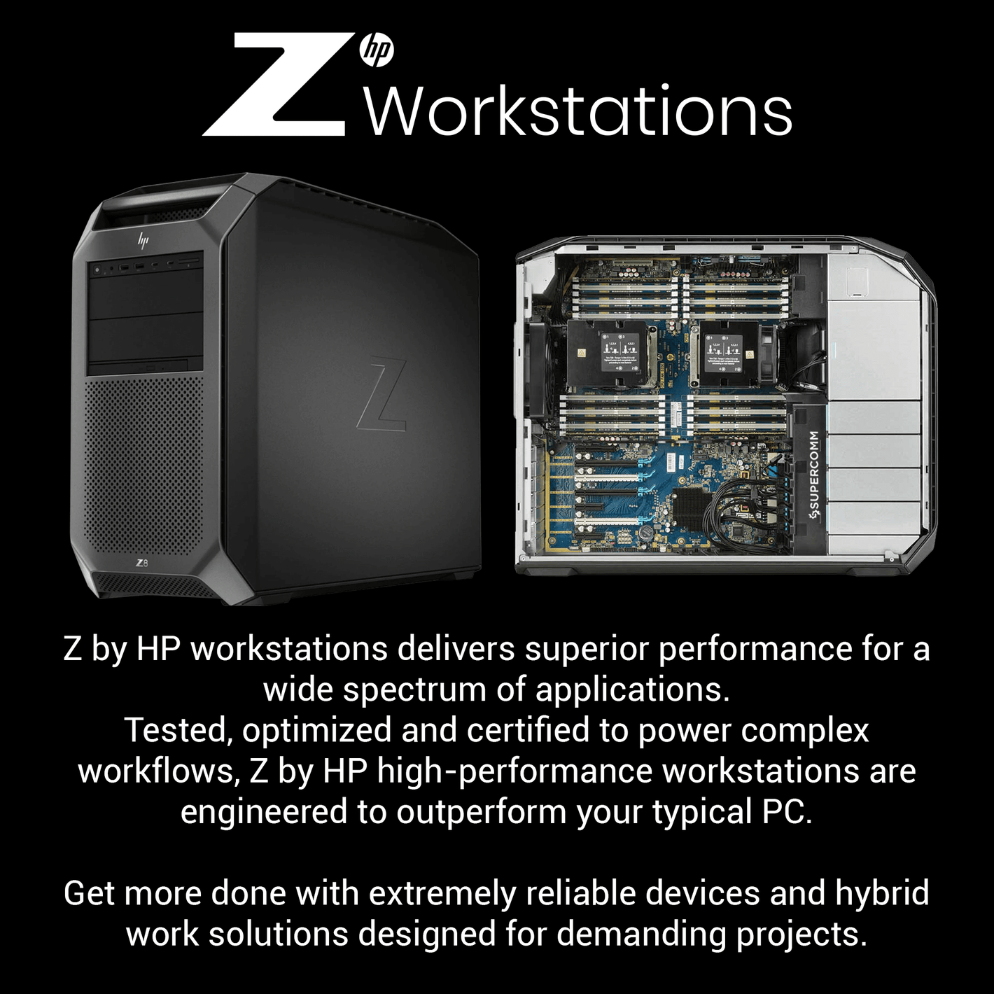 HP Z440 Intel Xeon Workstation PC with 64GB Ram, 4GB GPU + Warranty