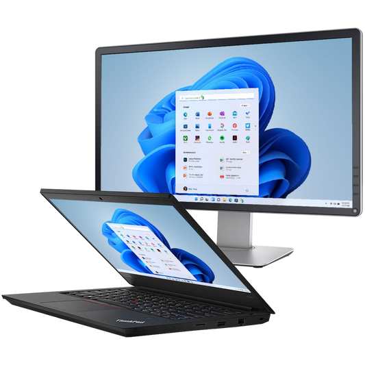 Lenovo ThinkPad T14 Intel i5, 10th Gen Laptop with 20" Monitor + 2 Year Warranty