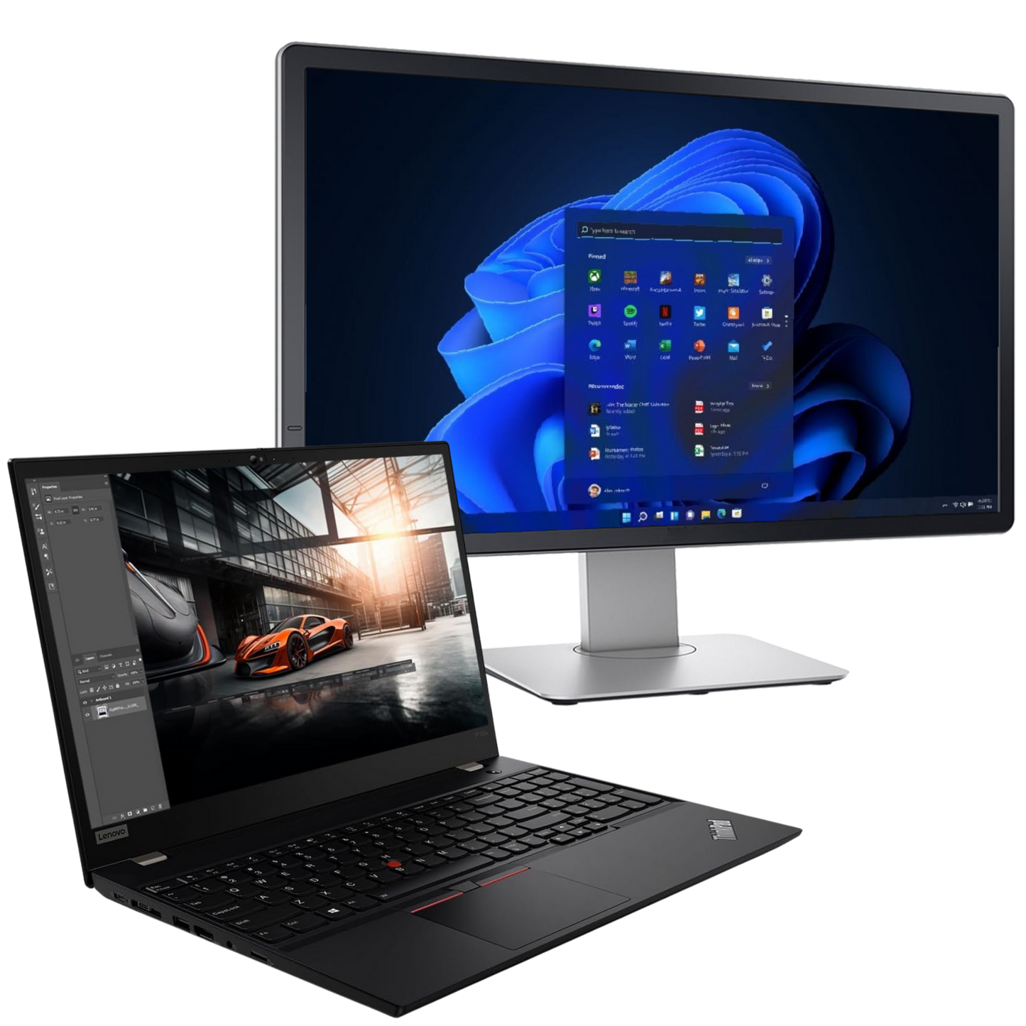 Lenovo ThinkPad P15s Gen 2 Intel Core i7, 11th Gen Laptop with T500 GPU + 22" Monitor