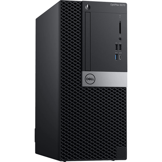 Dell Desktop Computers Dell OptiPlex 5070 Intel i3, 9th Gen Tower PC with Dedicated Graphics