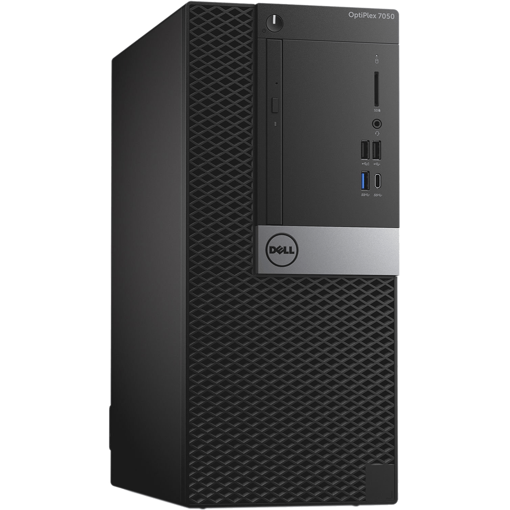 Dell Desktop Computers Dell OptiPlex 7050 Intel i7, 6th Gen Mini Tower PC with 22" Monitor
