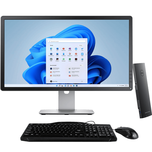 Dell Desktop Computers Dell OptiPlex 7070 Intel i7, 8th Gen Ultra Desktop PC with 16GB Ram + 23" Monitor