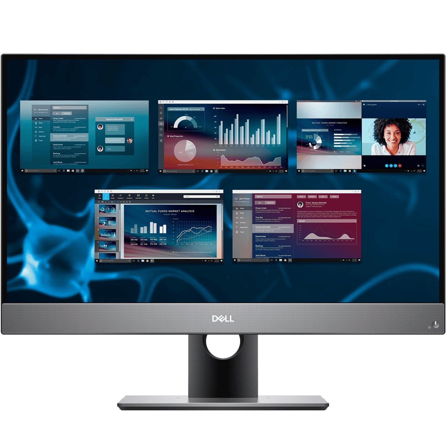 Dell Desktop Computers Dell OptiPlex 7480 Intel i5, 10th Gen 23.8" All-in-One Desktop with 24 Month Warranty