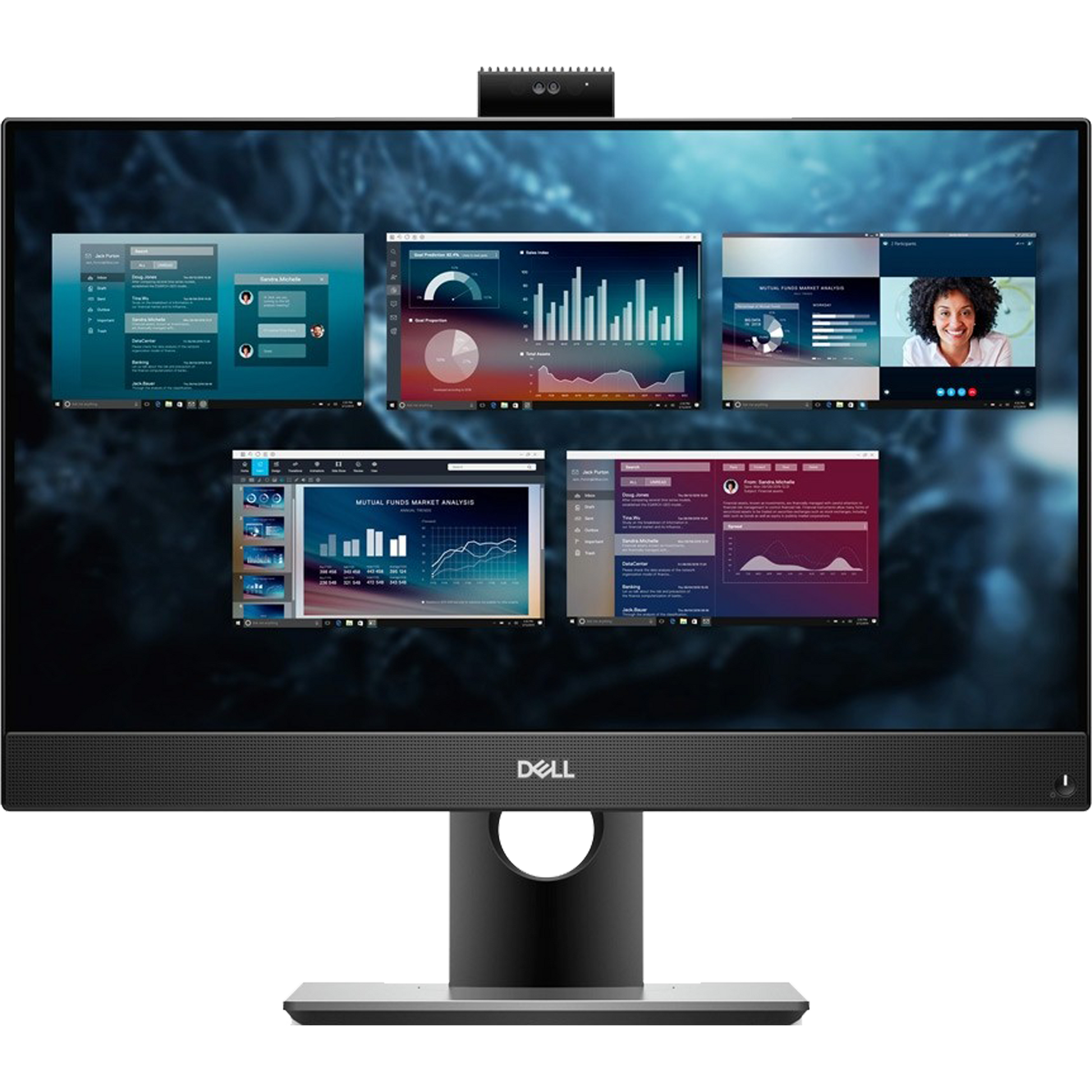 Dell Desktop Computers Dell OptiPlex GX7490 Intel i5, 10th Gen 23.8" All-in-One Desktop PC