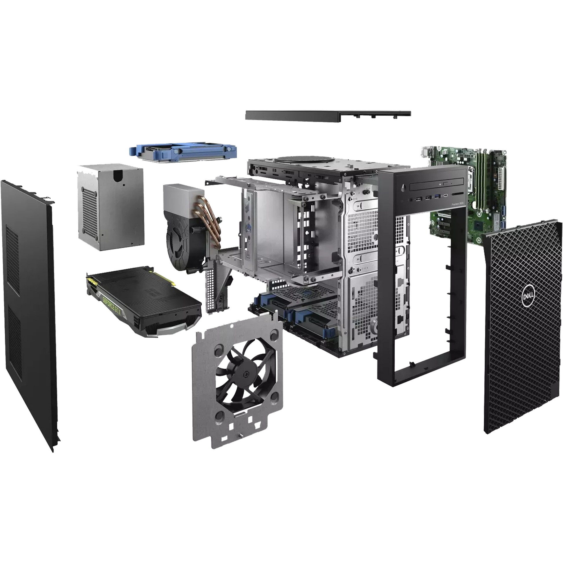Dell Desktop Computers Dell Precision 3630 Intel i7, 9th Gen Tower PC with Win 11 Pro + 16GB Ram