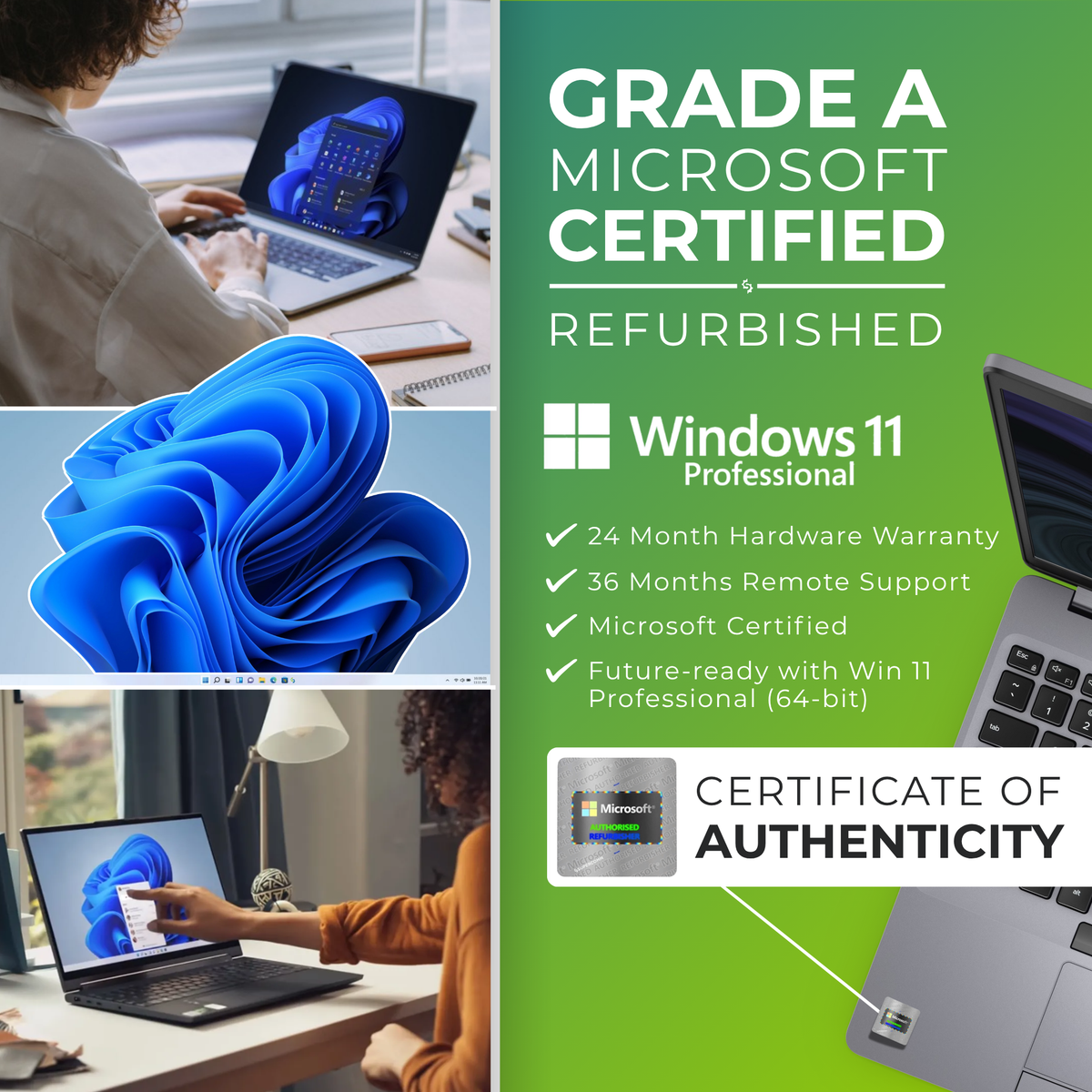 Dell Laptops - Refurbished Dell Latitude 5420 Intel i5, 11th Gen Laptop with Win 11 Pro + 2YR Warranty