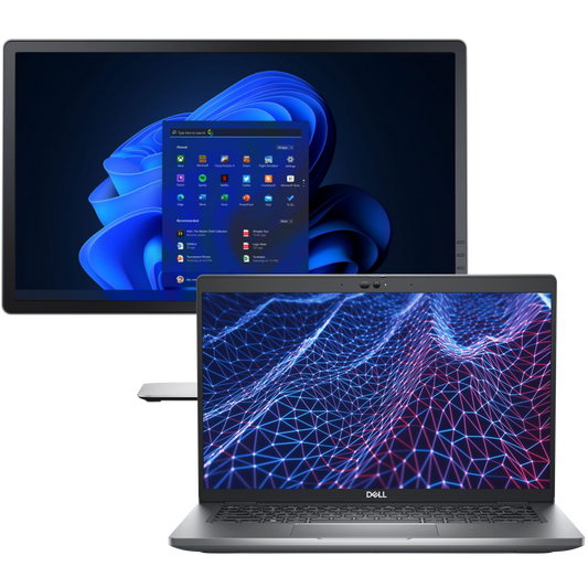 Dell Laptops - Refurbished Dell Latitude 5430 Intel i5, 12th Gen Laptop with Win 11 Pro + 20" Monitor