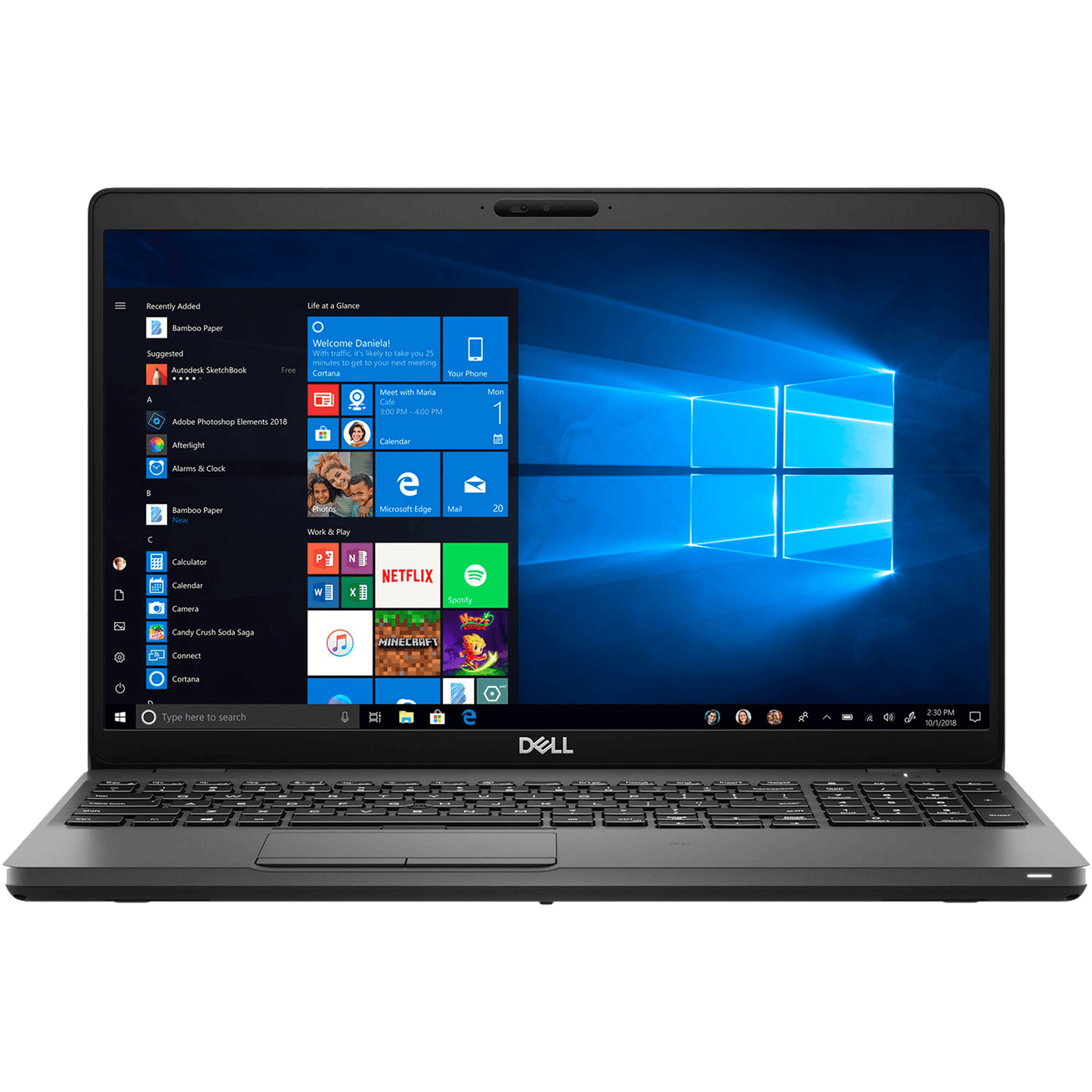 Dell Laptops - Refurbished Dell Latitude 5500 Intel i7, 8th Gen Laptop with NumPad + Win 11 Pro
