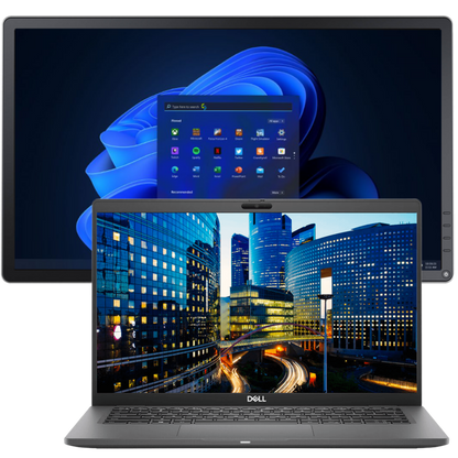 Dell Laptops - Refurbished Dell Latitude 7410 Intel i7, 10th Gen Laptop with 8GB Ram + 19" Monitor