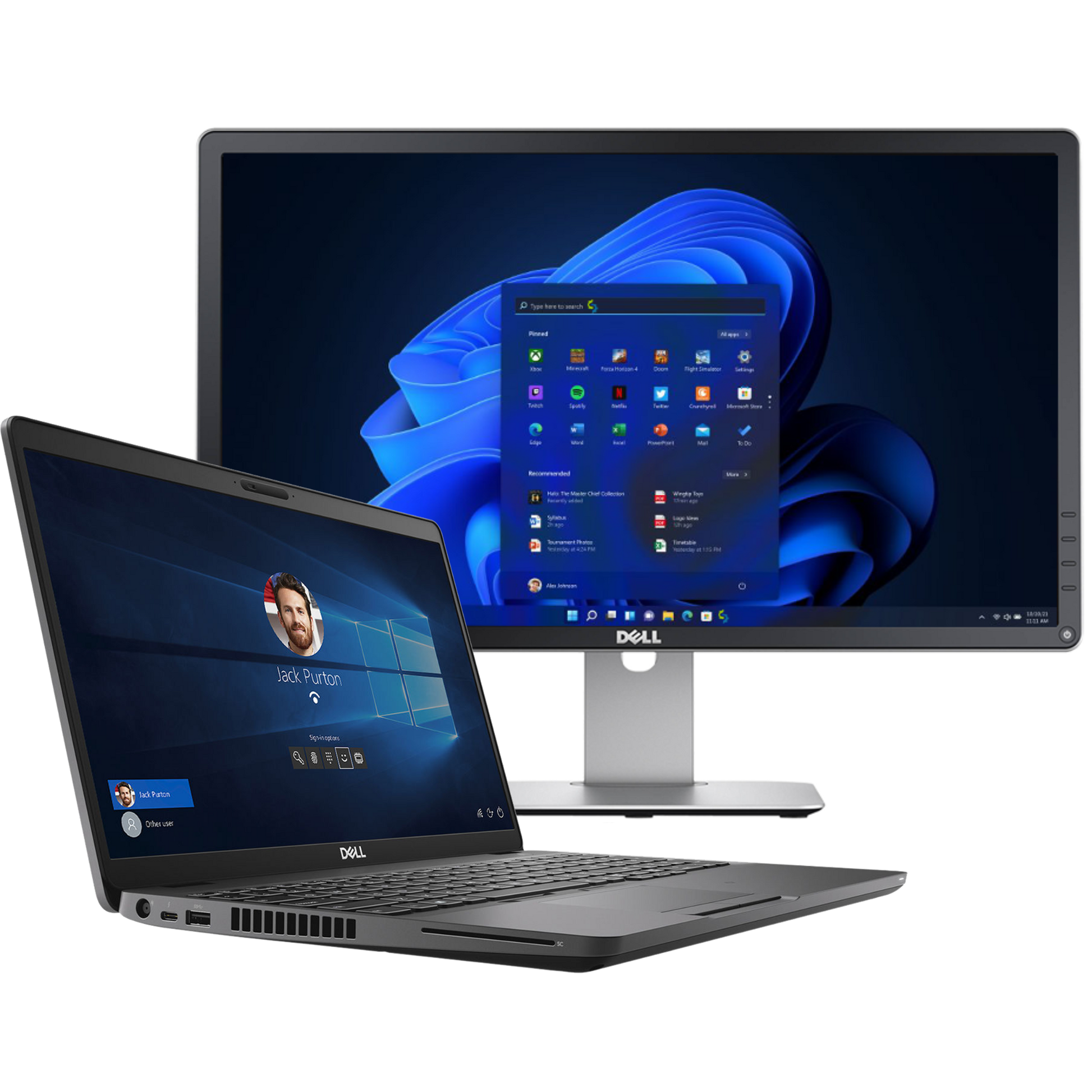 Dell Laptops - Refurbished Dell Precision 3540 Intel i7, 8th Gen Workstation Laptop with Monitor + AMD WX 2100 GPU