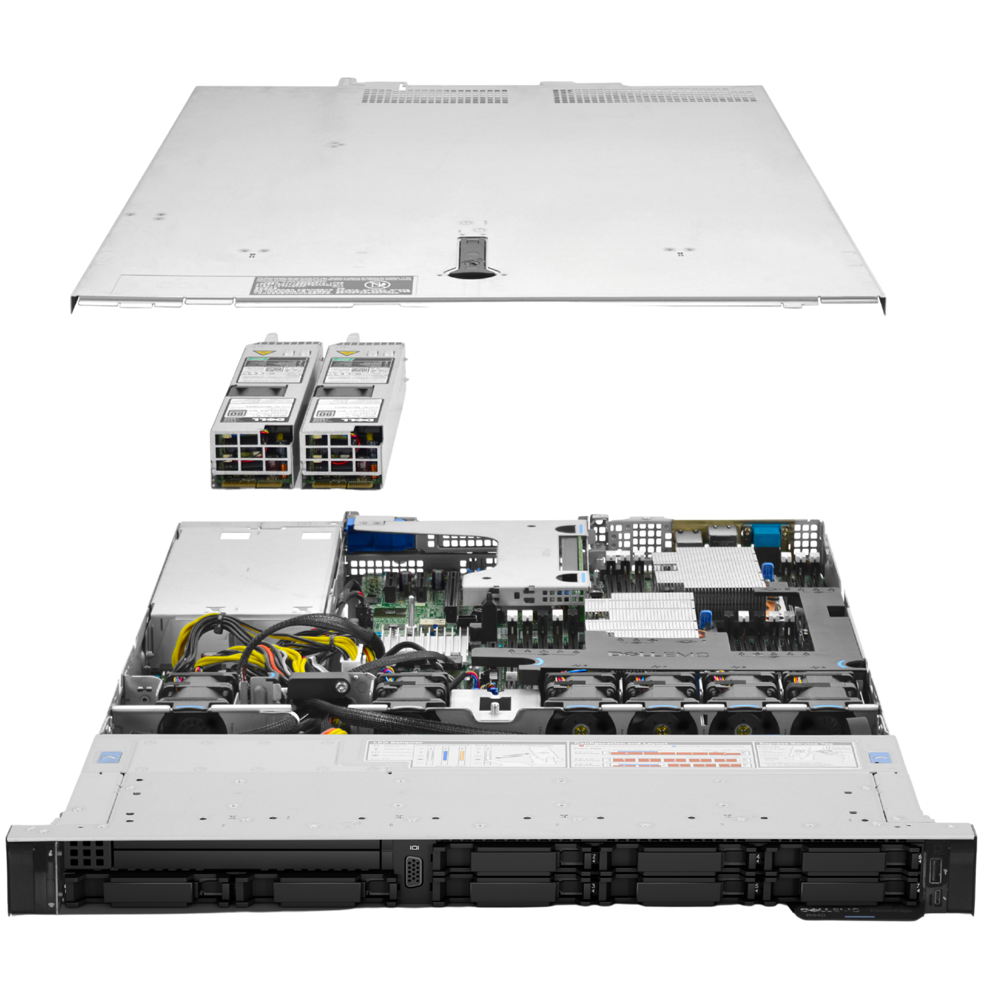 Dell Servers Dell PowerEdge R440 Intel Xeon 12 Core CPU, 128GB RAM Server - 2.5" Backplane