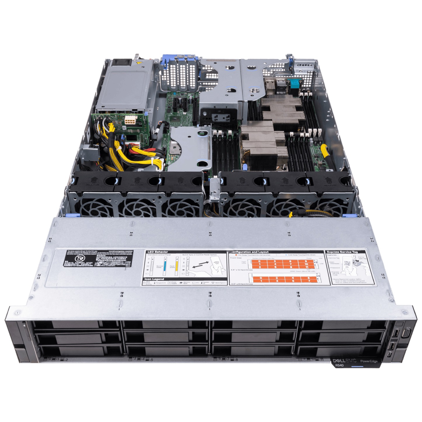 Dell Servers Dell PowerEdge R540 2 x 20 Core Intel Xeon CPU, 256GB RAM Server - 3.5" Backplane