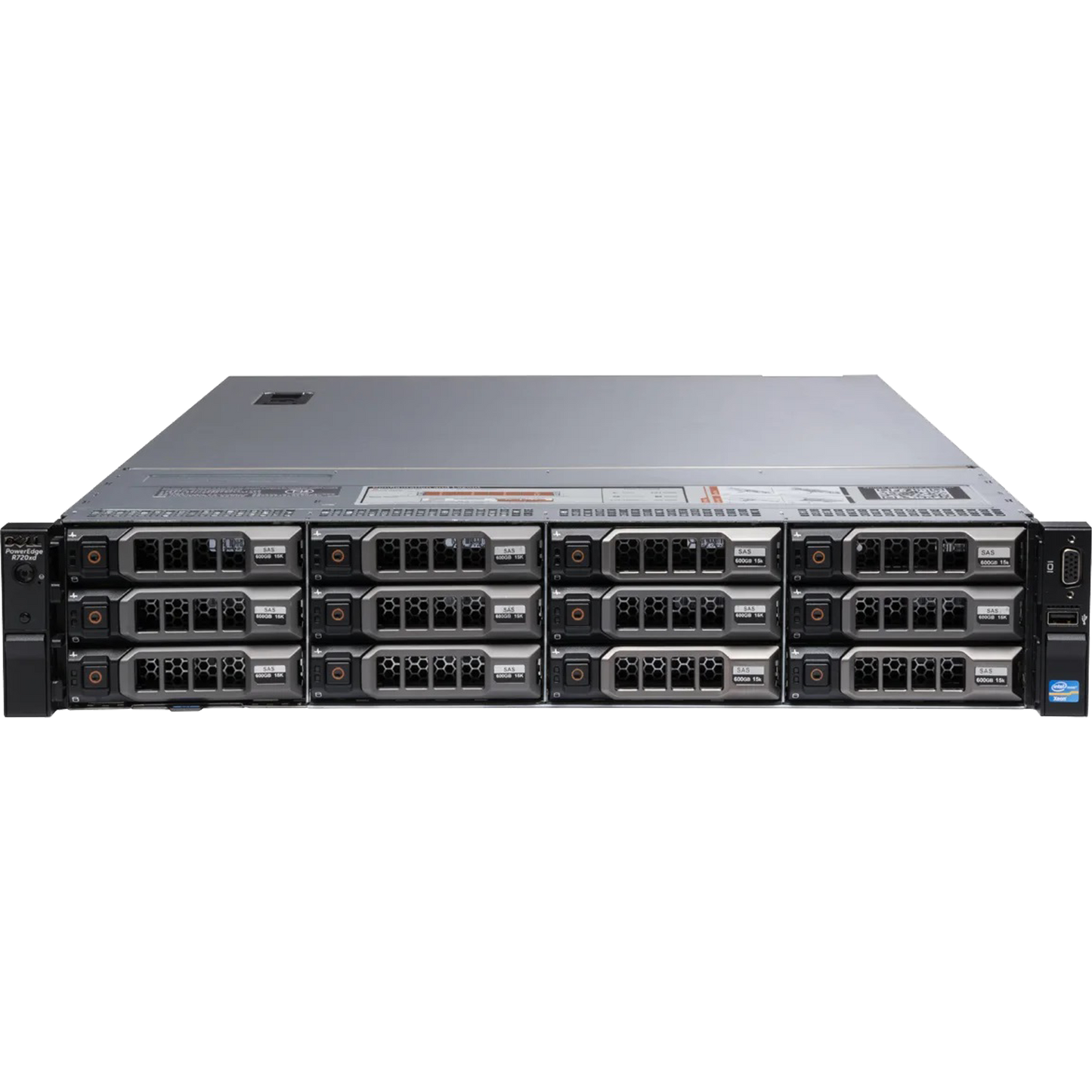 Dell Servers Dell PowerEdge R720XD - 2 x 10 Core Intel Xeon CPU Server - 3.5" Backplane