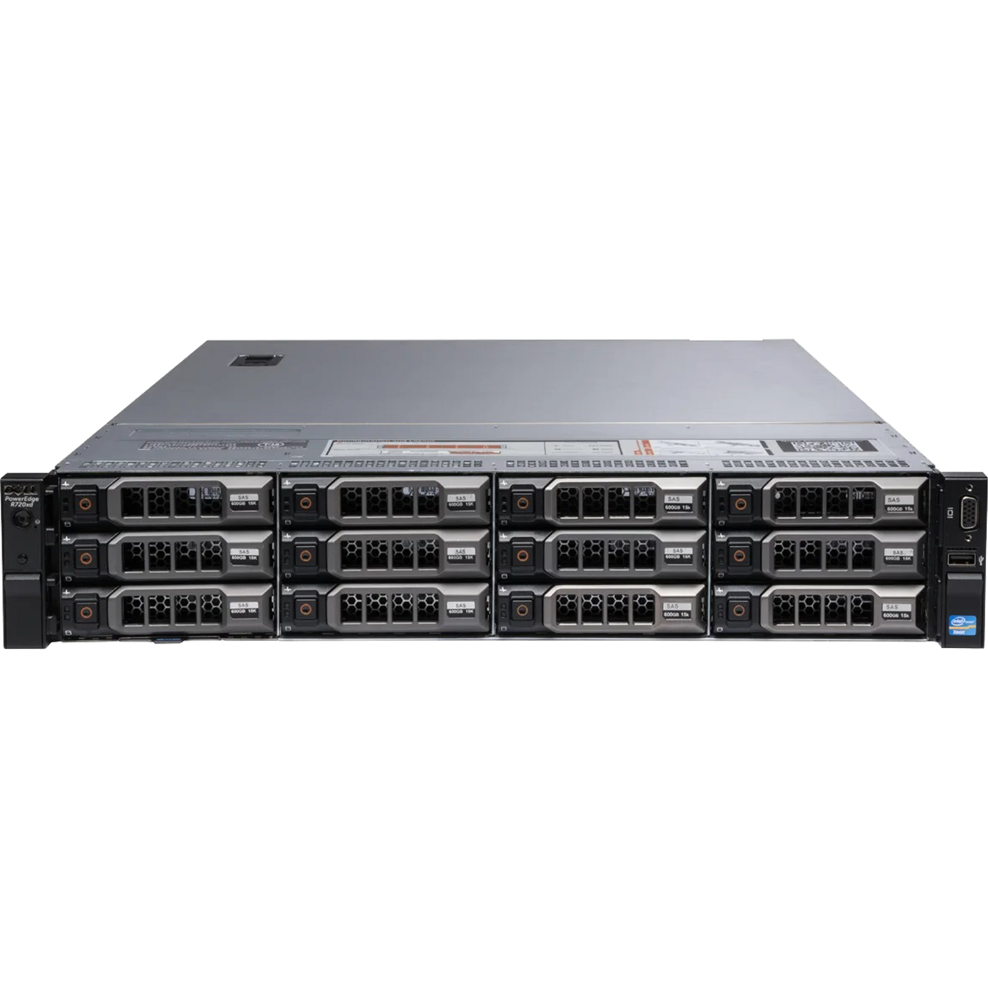 Dell Servers Dell PowerEdge R720XD - 2 x 10 Core Intel Xeon CPU Server - 3.5" Backplane
