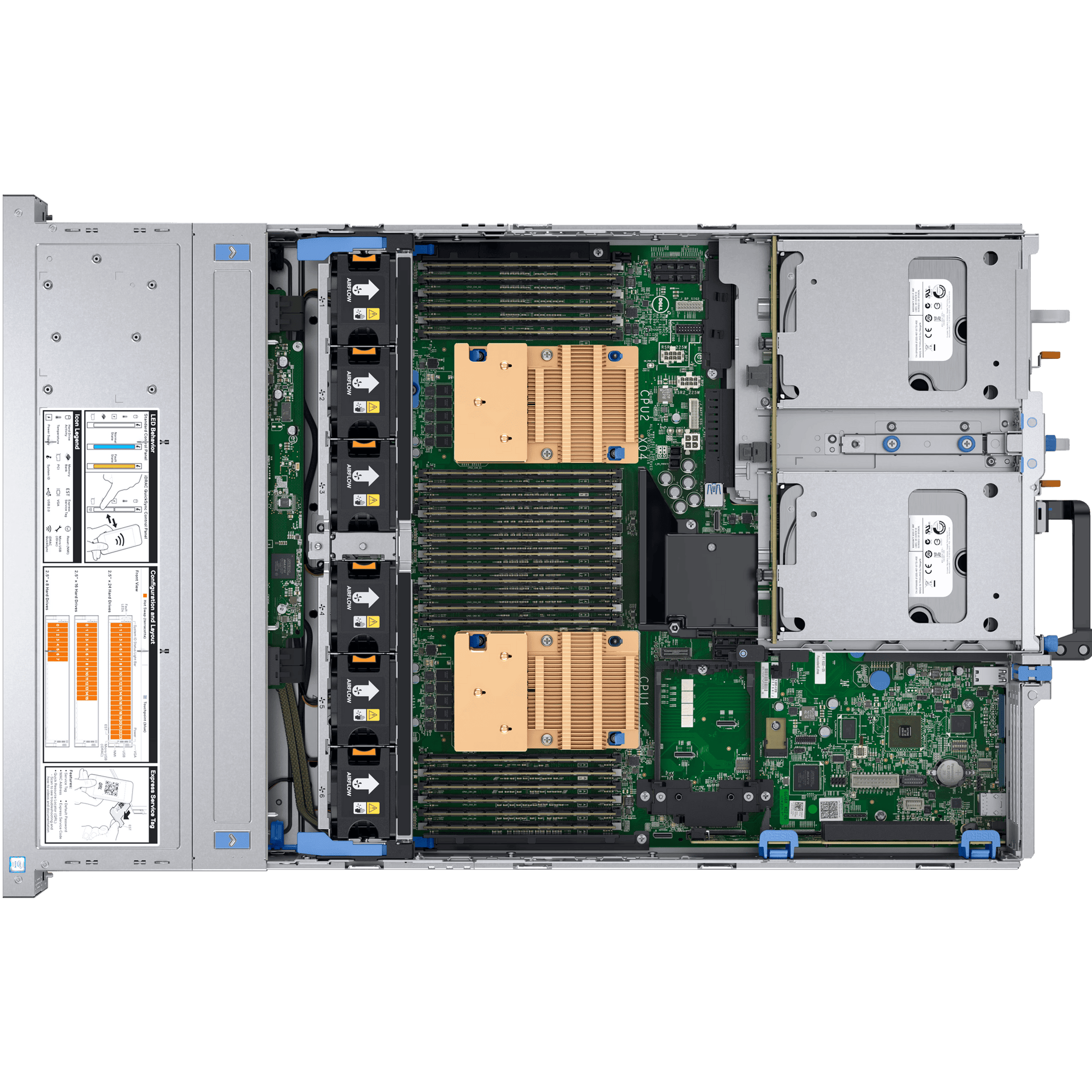 Dell PowerEdge R740 2 x 18 Core Intel Xeon CPU Server - 1 Year