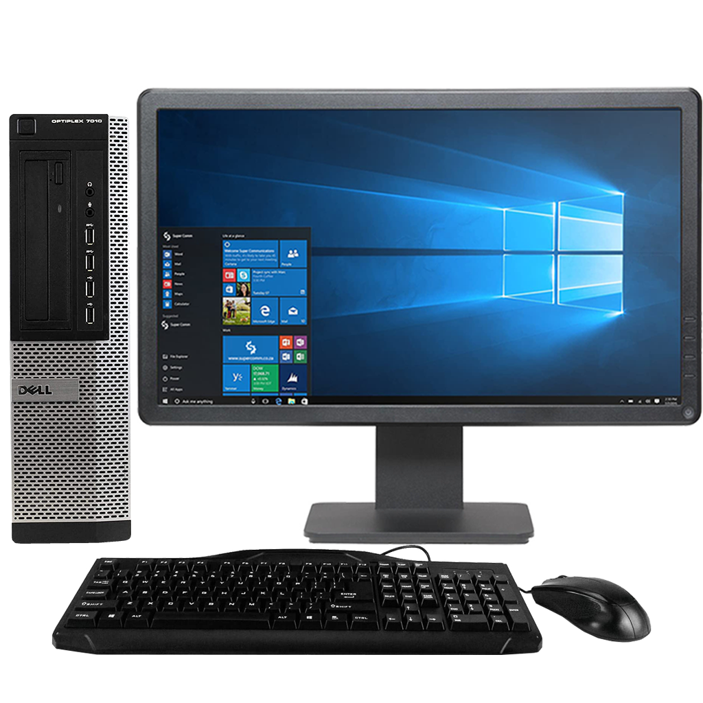 Dell OptiPlex GX7010 - Intel i5, 3rd Gen Desktop PC with 19" Monitor Desktop Computers