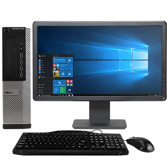 Dell OptiPlex GX7010 - Intel i5, 3rd Gen Desktop PC with 19" Monitor Desktop Computers