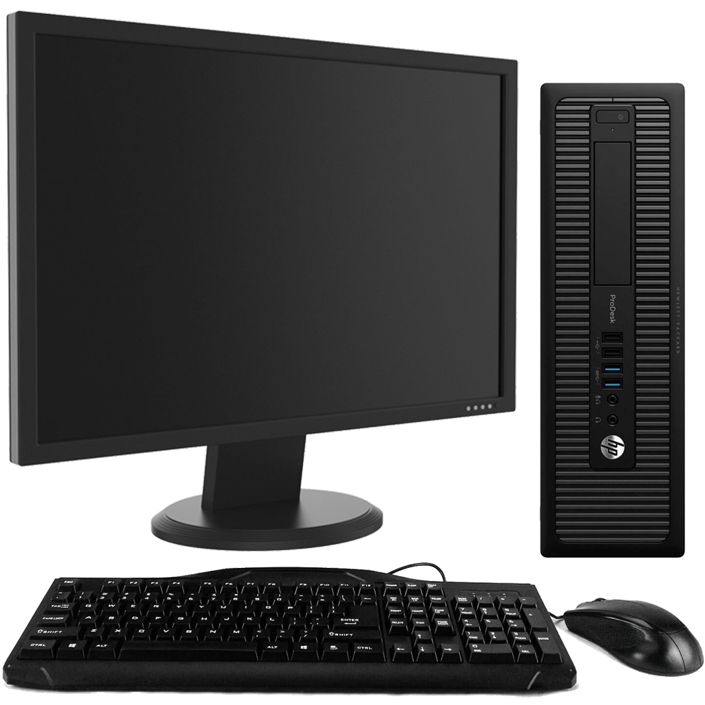 HP ProDesk 600 G1 Intel i5, 4th Gen Desktop PC with 19" Monitor Desktop Computers