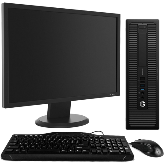 HP ProDesk 600 G1 Intel i5, 4th Gen Desktop PC with 19" Monitor Desktop Computers