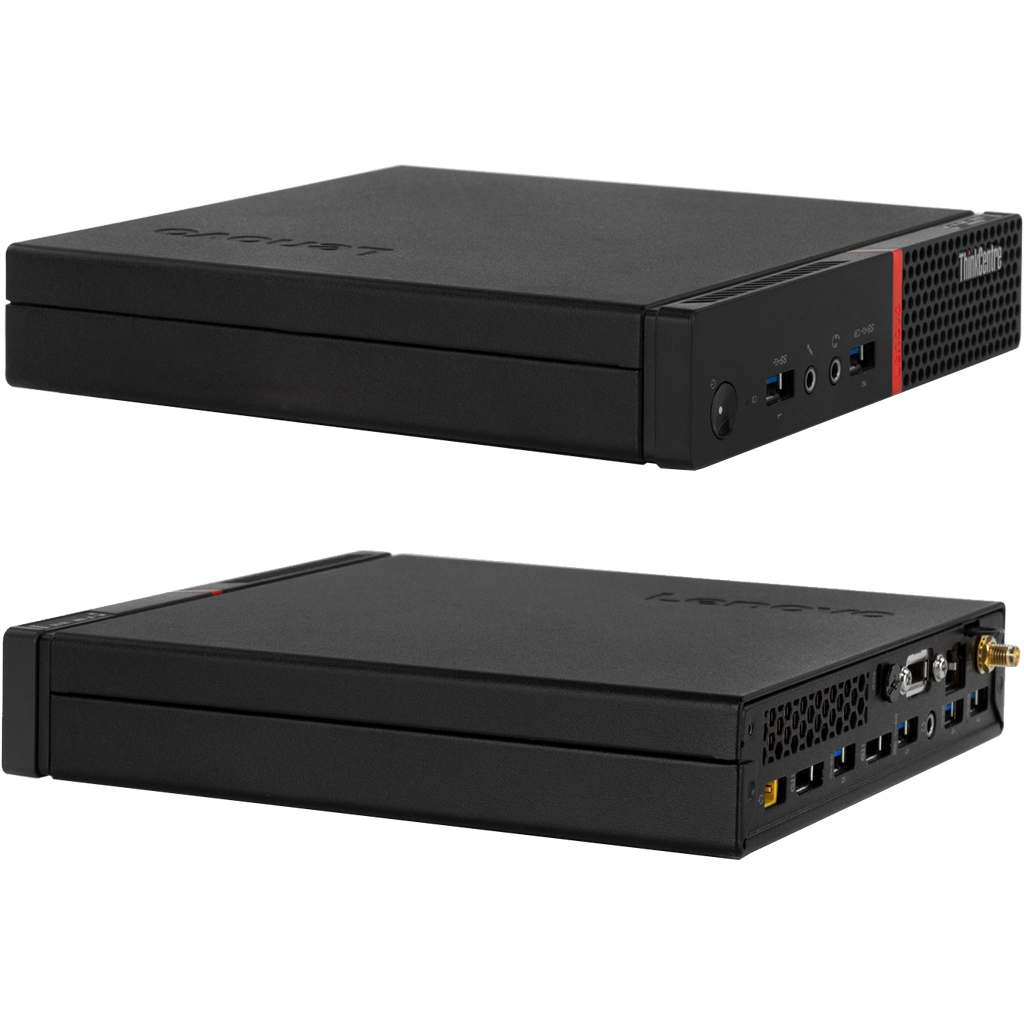 Lenovo ThinkCentre M900 Intel i5, 6th Gen USFF Desktop PC with 20" Monitor Desktop Computers