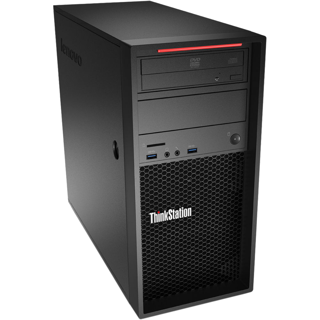 Lenovo ThinkStation P300 - Intel i5, 4th Gen Tower PC with 20" Monitor Desktop Computers