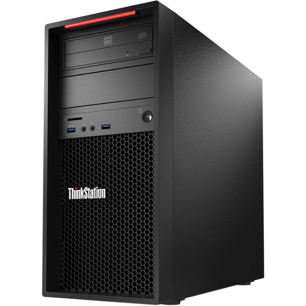 Lenovo ThinkStation P300 - Intel i5, 4th Gen Tower PC with 20" Monitor Desktop Computers