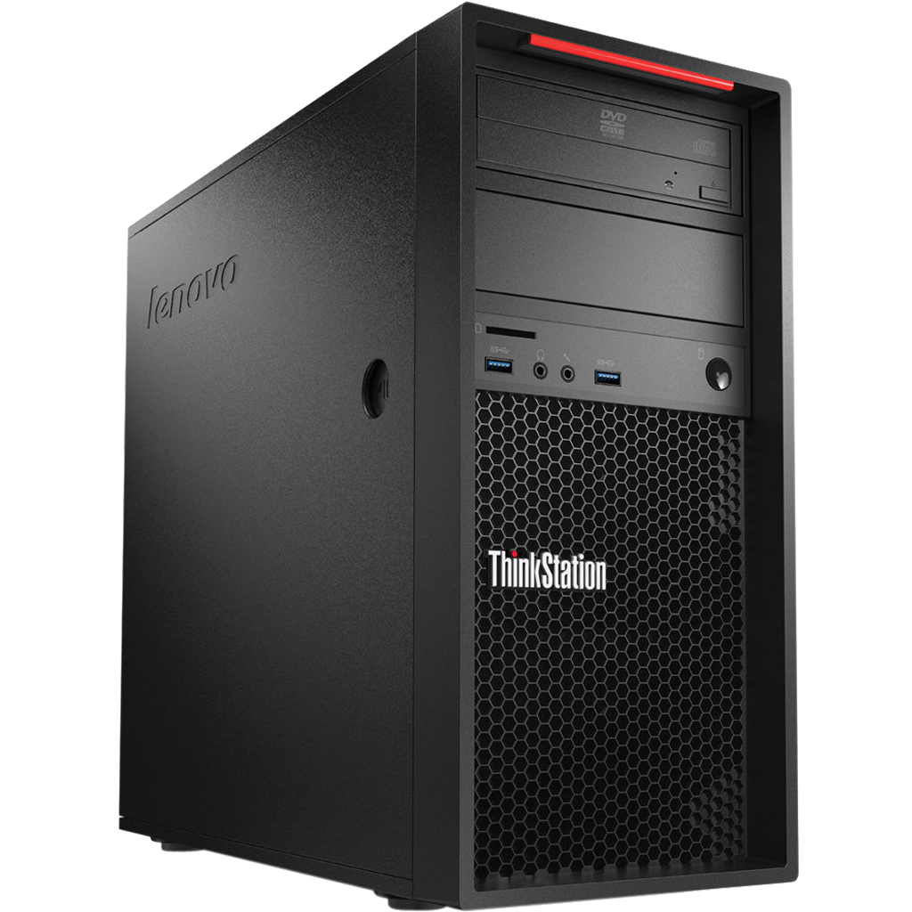 Lenovo ThinkStation P300 - Intel i5, 4th Gen Tower PC with 20" Monitor Desktop Computers