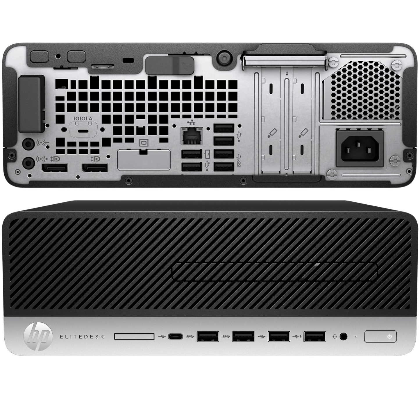HP Desktop Computers HP EliteDesk 705 G4 AMD Ryzen 5 PRO SFF Desktop PC with 8GB Ram