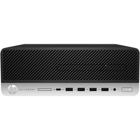 HP Desktop Computers HP EliteDesk 705 G4 AMD Ryzen 5 PRO SFF Desktop PC with 8GB Ram